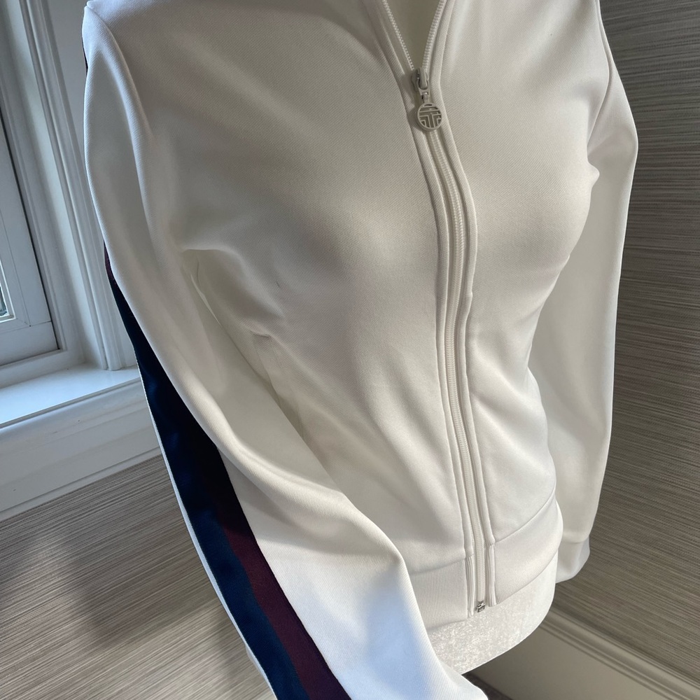 Tory Burch Sport Double Stripe Track Jacket